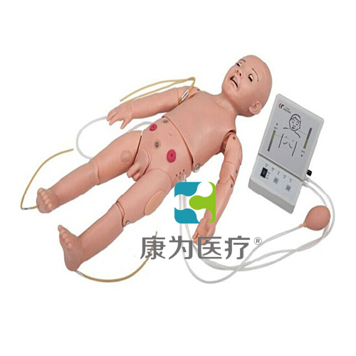 “康為醫療”全功能一歲兒童高級標準化模擬病人（護理、CPR、聽診三合一）